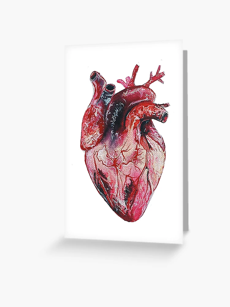 Anatomical heart - Art is Heart Stationery Cards by