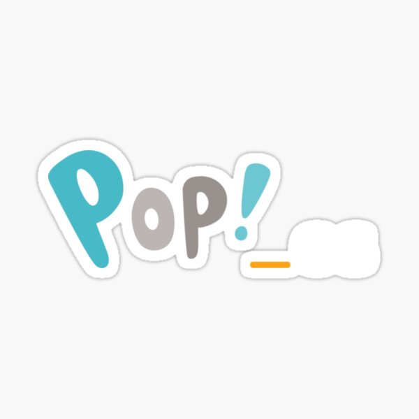 Pop!_OS wide logo Sticker