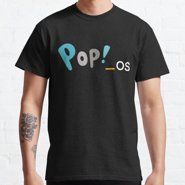 Pop!_OS wide logo Classic T-Shirt