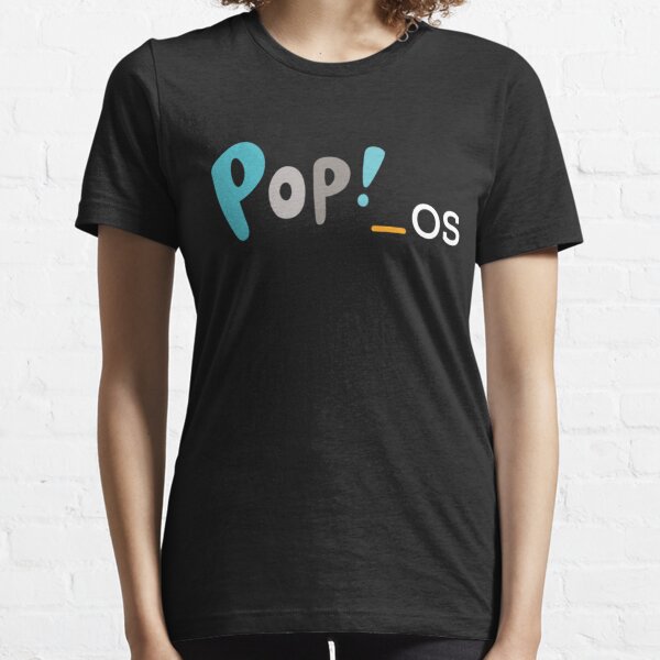 Pop!_OS wide logo Essential T-Shirt