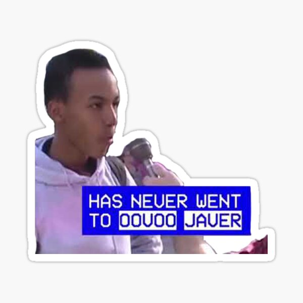 ""Oovoo Javer"" Sticker for Sale by stickerhauls Redbubble