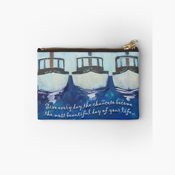Item preview, Three Boats-Most Beautiful Day designed and sold by WatersEdgeGal.