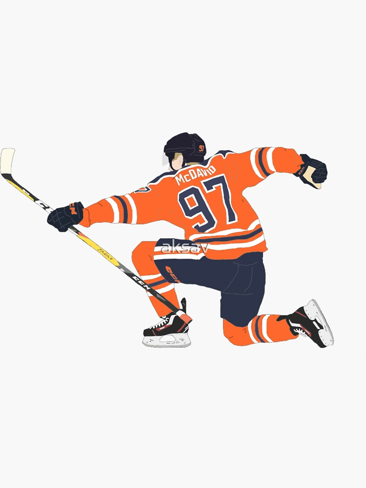 connor mcdavid goal celly digital drawing