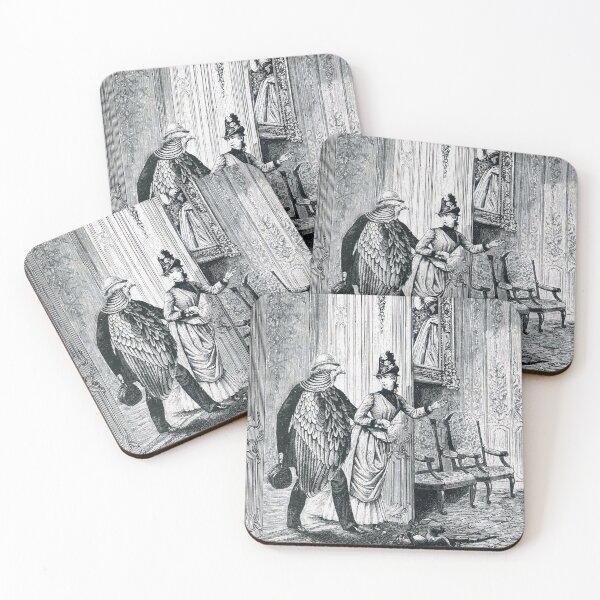 Item preview, Week of Kindness - Bird Man and Woman,  Max Ernst designed and sold by forgottenbeauty.