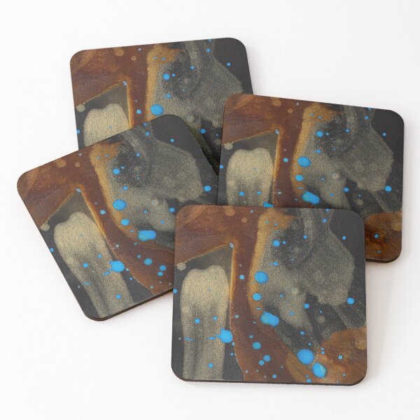 Item preview, óxido real, esmalte dorado y pintura azul designed and sold by joel armstrong.