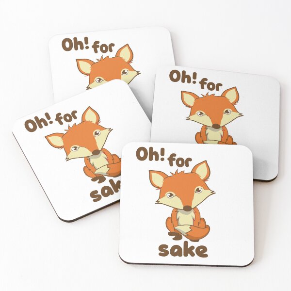 Item preview, Motivational Inspirational and Positive quote - Oh for fox sake typography text art by Word Fandom - wordfandom designed and sold by Kerry Pritchard.