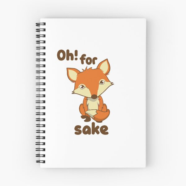 Item preview, Motivational Inspirational and Positive quote - Oh for fox sake typography text art by Word Fandom - wordfandom designed and sold by Kerry Pritchard.