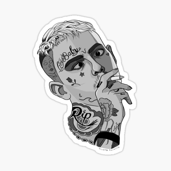 Lil peep тату эскизы