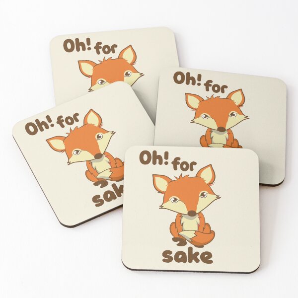 Item preview, Motivational Inspirational and Positive quote - Oh for fox sake typography text art by Word Fandom - wordfandom designed and sold by Kerry Pritchard.