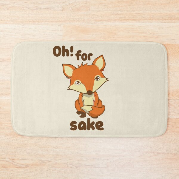 Item preview, Motivational Inspirational and Positive quote - Oh for fox sake typography text art by Word Fandom - wordfandom designed and sold by Kerry Pritchard.