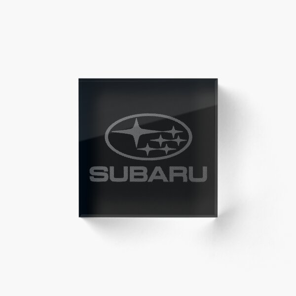 SUBARU-CARBON FIBER Acrylic Block