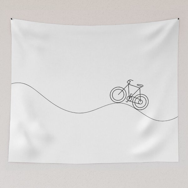 Item preview, Bike on rolling hills designed and sold by lucybrownlane.
