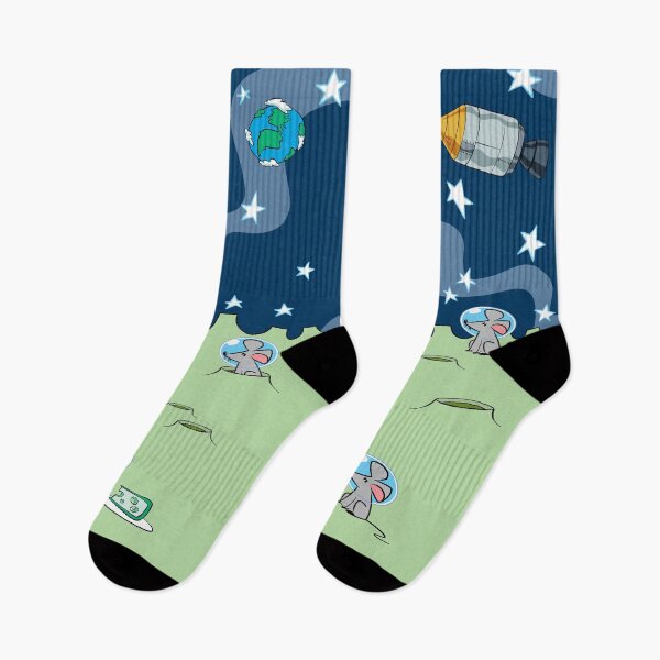Item preview, Moon Mice Socks designed and sold by UncaLar.