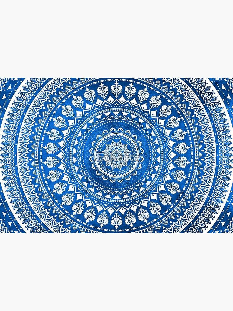 Discover Mandala Blue Bath Mat