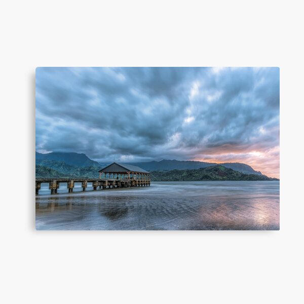Item preview, Hanalei Pier Sunset Kauai designed and sold by Beverley Van Praagh.