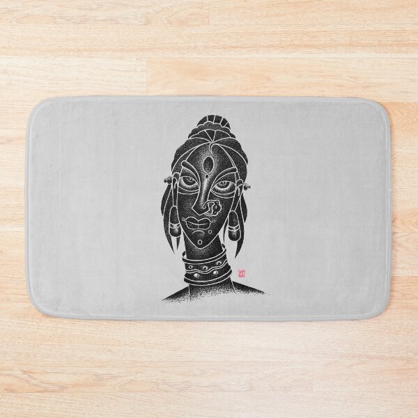 Item preview, Indian Young Tribal Woman Beautiful Face designed and sold by Wiggly Lines.