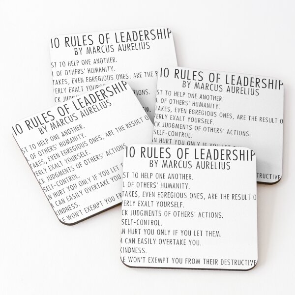 Item preview, Marcus Aurelius - 10 Rules of Leadership designed and sold by QuoteSpirations.