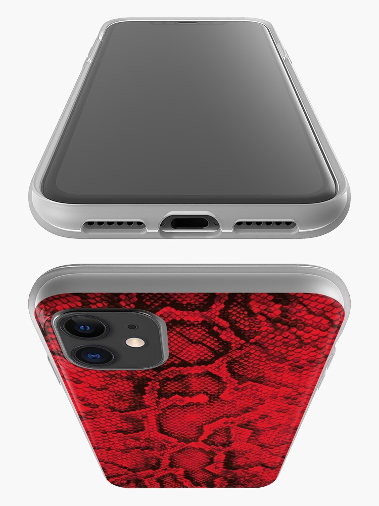 Alternate view of Red Snakeskin iPhone Case & Cover