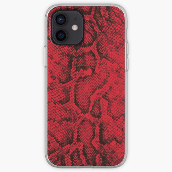 Red Snakeskin iPhone Soft Case