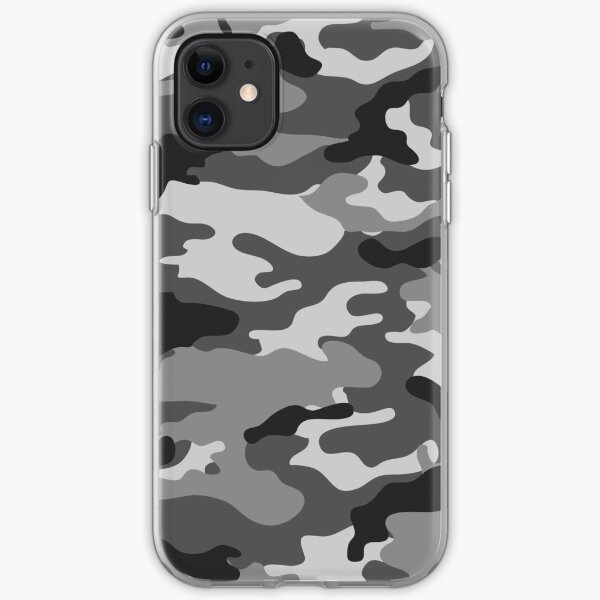 Gray Camo iPhone Soft Case