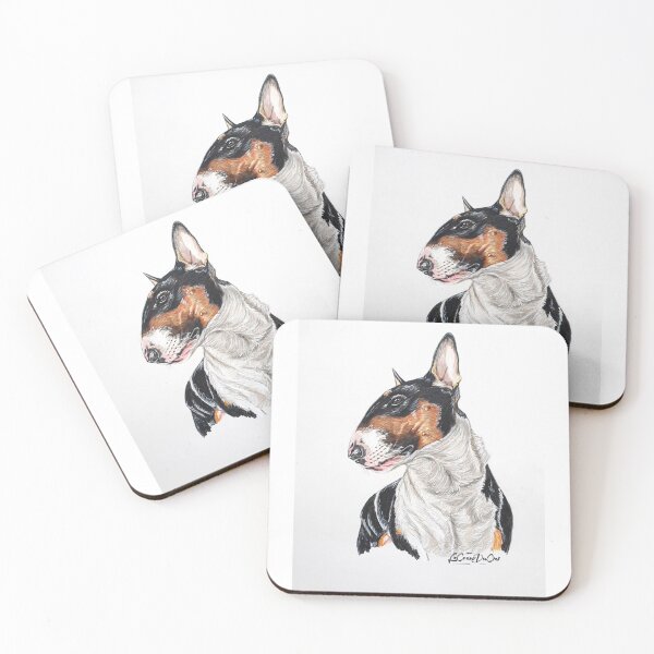 Item preview, tricolor bull terrier designed and sold by LeCoeurDuCiel.