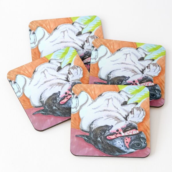 Item preview, smiling bull terrier designed and sold by LeCoeurDuCiel.