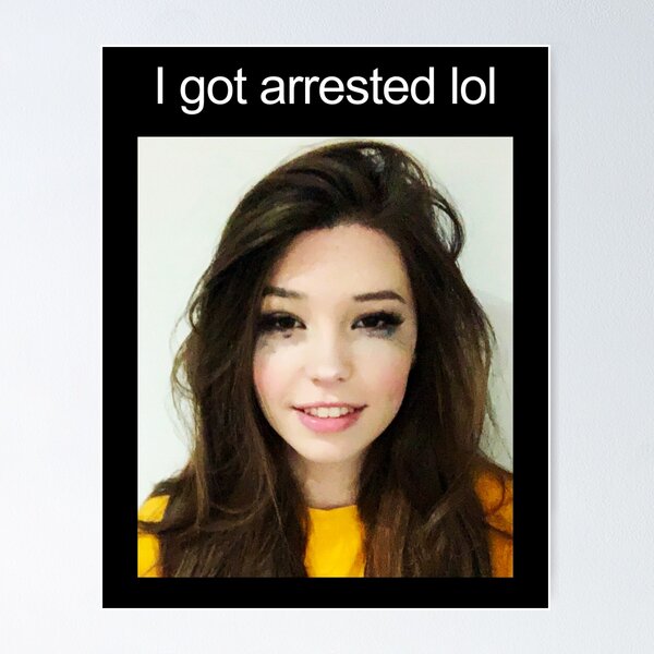 ARRESTED BELLE DELPHINE DESIGN - Makes An Ideal Gift! Art Board Print for  Sale by Woolofsky