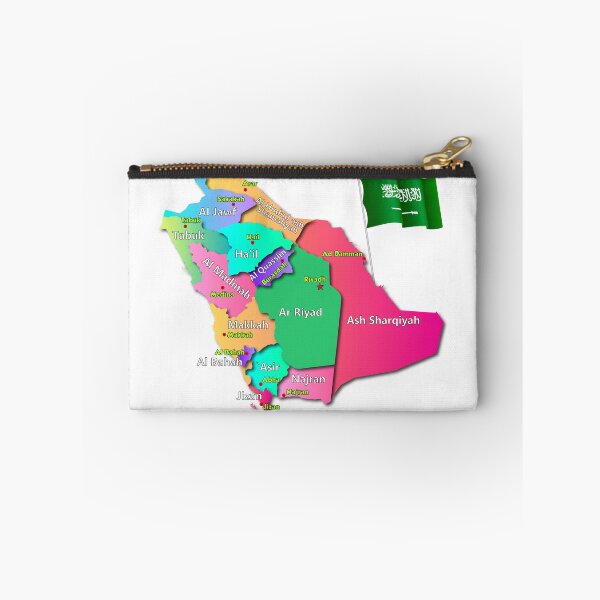 Item preview, The Kingdom of Saudi Arabia map regions and capitals names  designed and sold by mashmosh.
