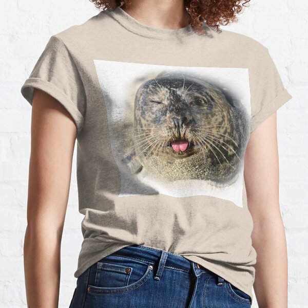 Winking Harbor Seal Classic T-Shirt