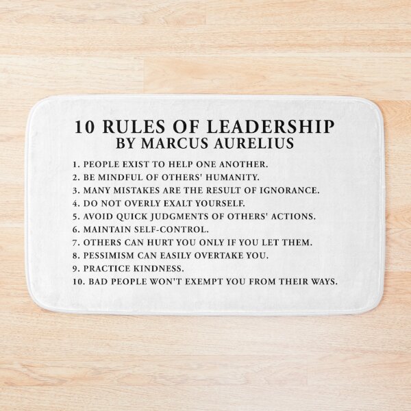 Item preview, Marcus Aurelius - 10 Rules of Leadership designed and sold by QuoteSpirations.