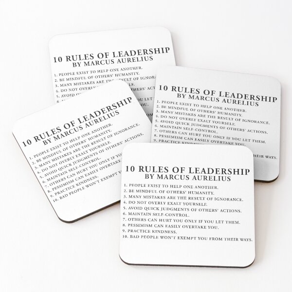 Item preview, Marcus Aurelius - 10 Rules of Leadership designed and sold by QuoteSpirations.
