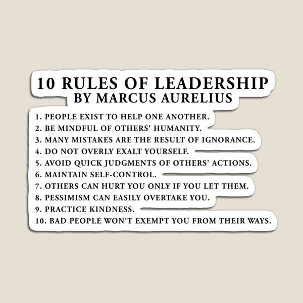 Item preview, Marcus Aurelius - 10 Regeln der Führung designed and sold by QuoteSpirations.