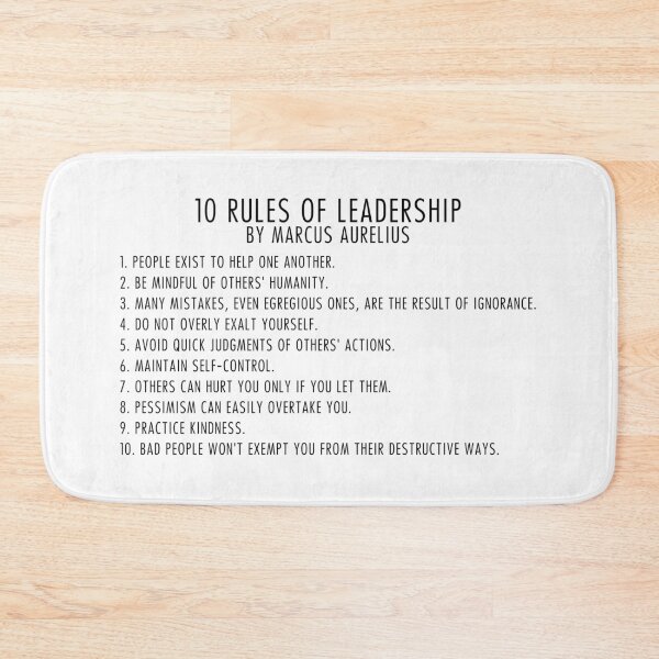 Item preview, Marcus Aurelius - 10 Rules of Leadership designed and sold by QuoteSpirations.