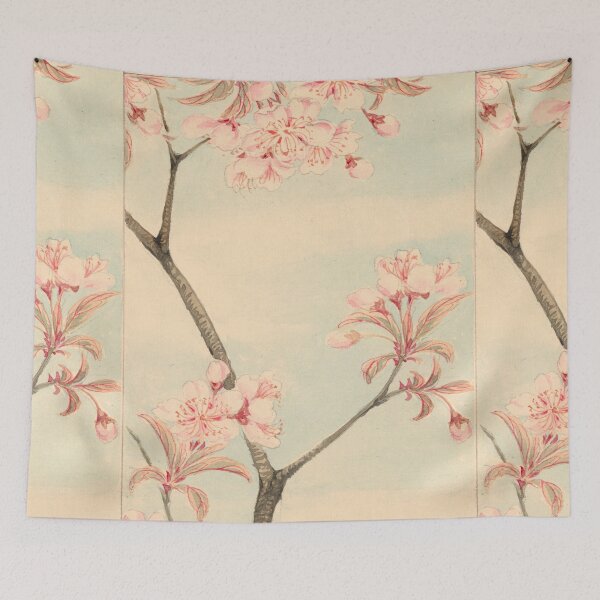 Item preview, Sakura Cherry - Branch with leaves and cherry blossoms designed and sold by killies.