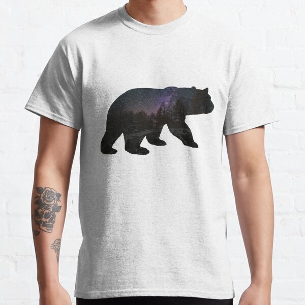 Bear with starry sky Classic T-Shirt
