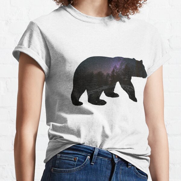 Bear with starry sky Classic T-Shirt