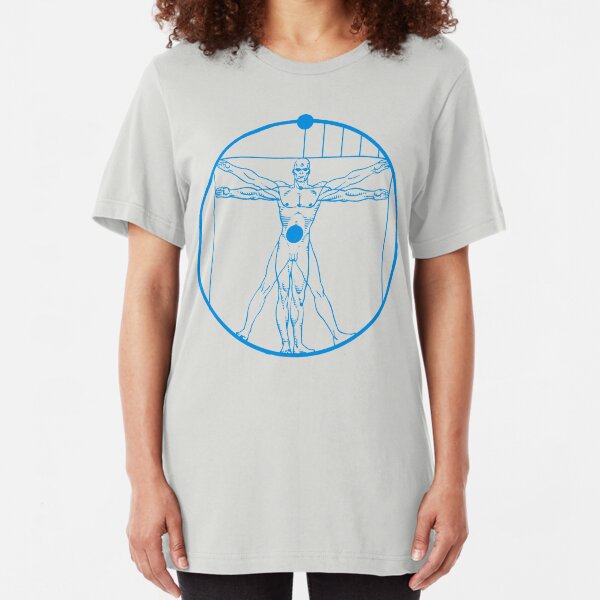 Vitruvian Mr. Manhattan  Slim Fit T-Shirt