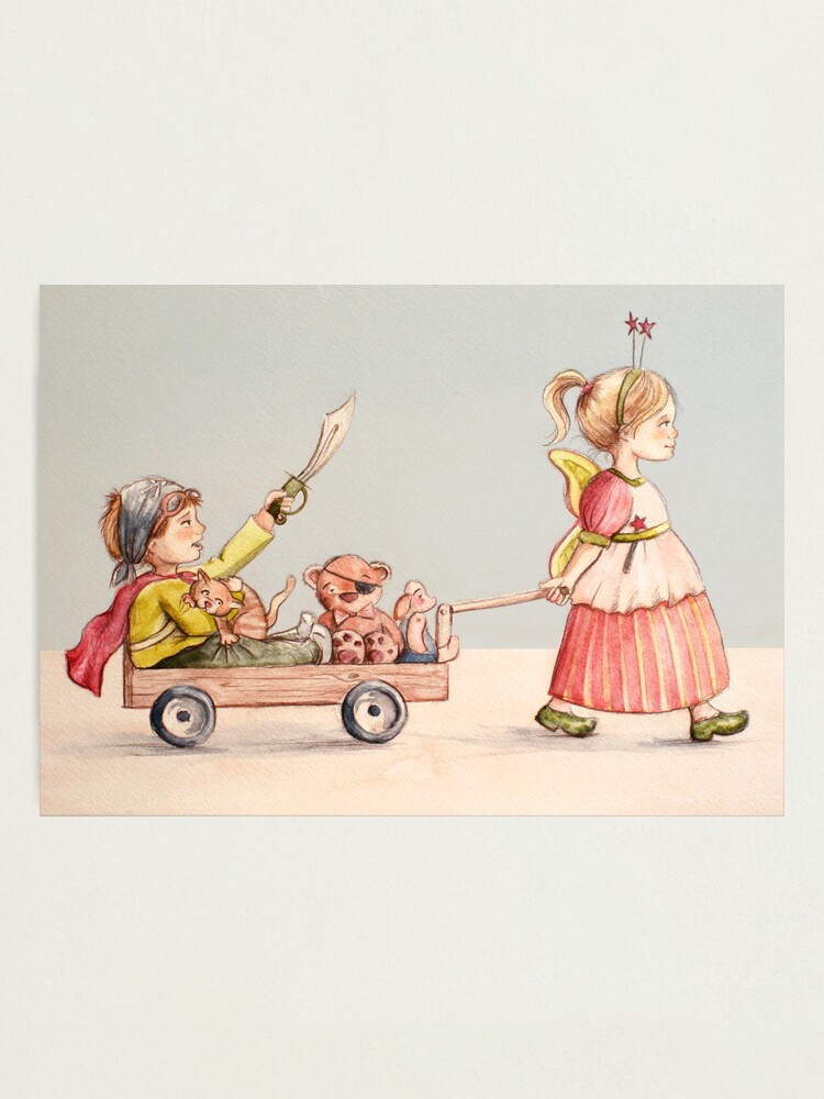 Alternate view of Super Pirate and the Fairy Princess Photographic Print