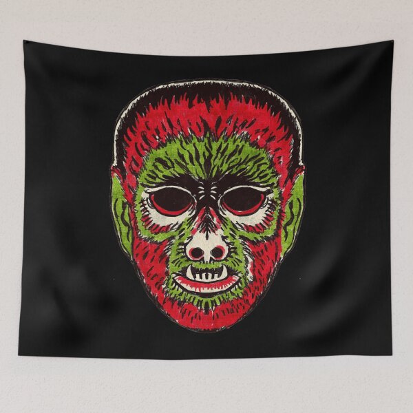 Item preview, Wolfman Vintage Halloween Mask designed and sold by ShayneoftheDead.