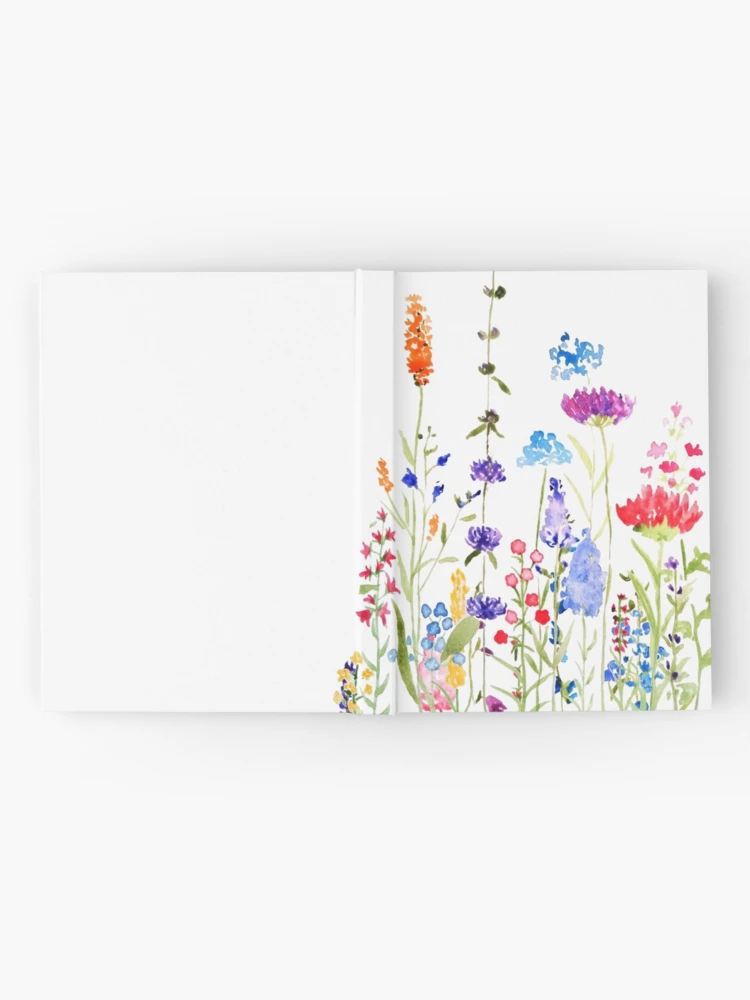 colorful wild flowers watercolor painting Postcard for Sale by  ColorandColor