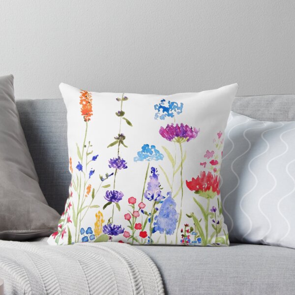 Vista previa del artículo con la obra «pintado a mano coloridas flores silvestres pintura de acuarela», diseñado y vendido por ColorandColor.