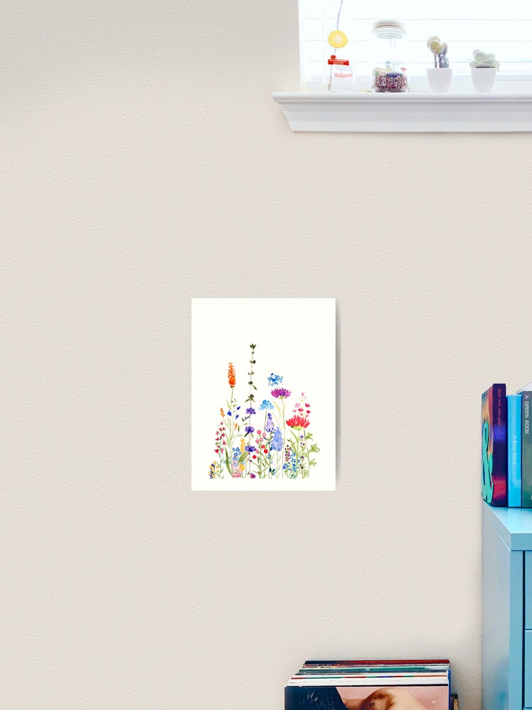 colorful wild flowers watercolor painting Baby One-Piece for Sale by  ColorandColor