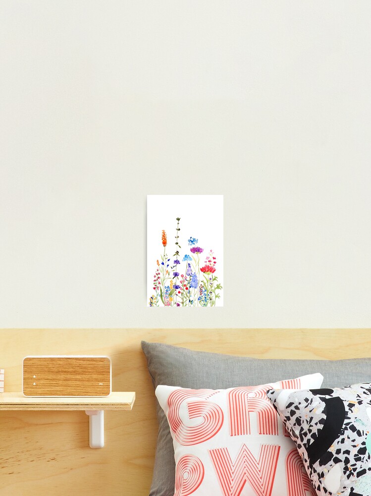 colorful wild flowers watercolor painting Baby One-Piece for Sale by  ColorandColor