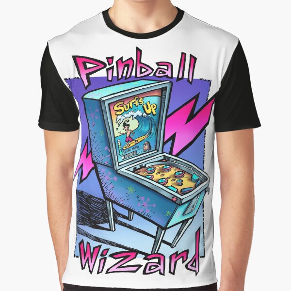 Classic Pinball 2 Design Graphic T-Shirt