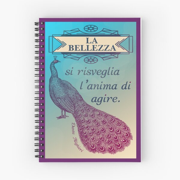 Item preview, Bellezza Beauty Dante Alighieri Italian Quote italiano vintage gift designed and sold by bushwombat.