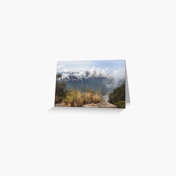 Grose Valley Mist - Anvil Rock NSW Australia Greeting Card