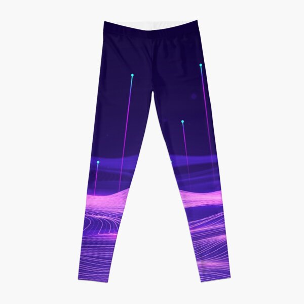 Synthwave Space: Earth horizon Leggings