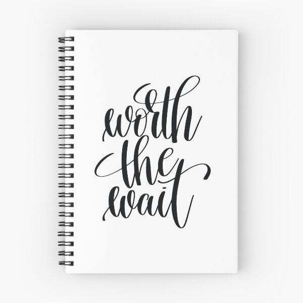 Item preview, Worth The Wait Inspirational Quotes designed and sold by ProjectX23.