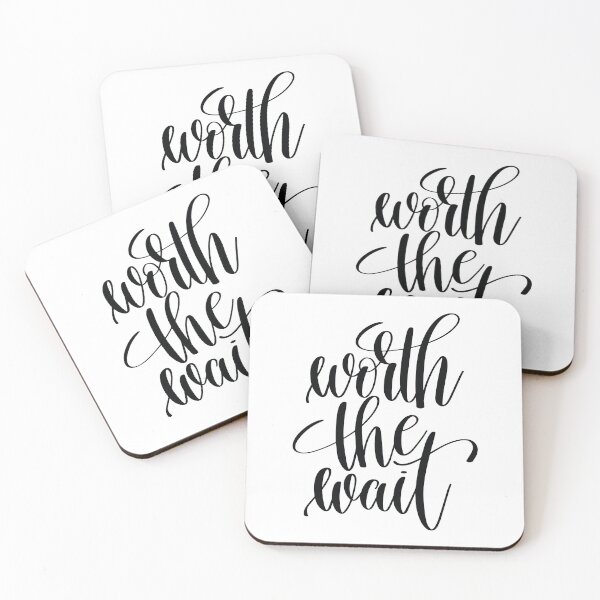 Item preview, Worth The Wait Inspirational Quotes designed and sold by ProjectX23.