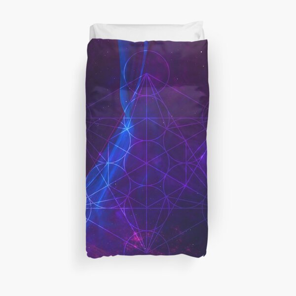 Synthwave Nebula #4 Duvet Cover